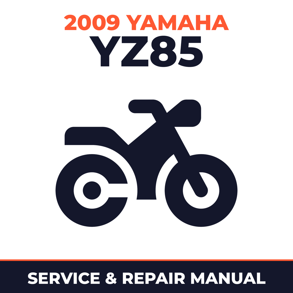 2009 Yamaha YZ85 Service and Repair Manual - motorcycle workshop manual cover