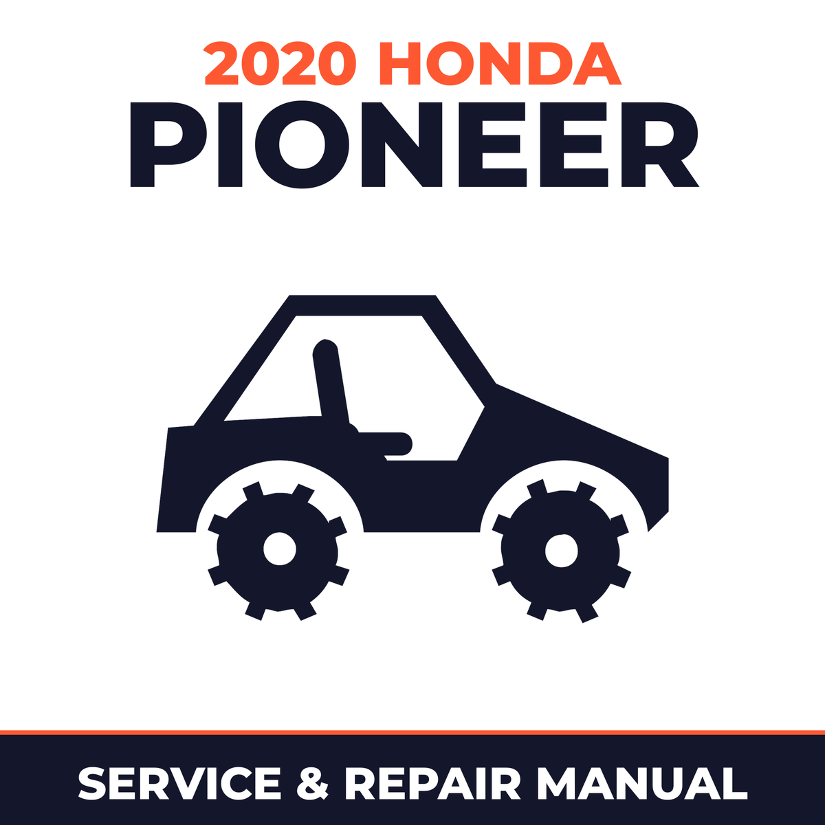 2020 Honda Pioneer Service and Repair Manual - side-by-side workshop manual cover