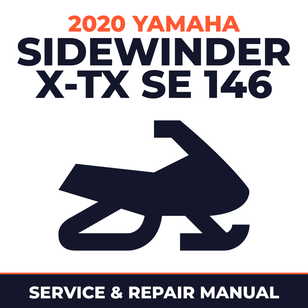 2020 Yamaha SIDEWINDER X-TX SE 146 Service and Repair Manual - snowmobile workshop manual cover