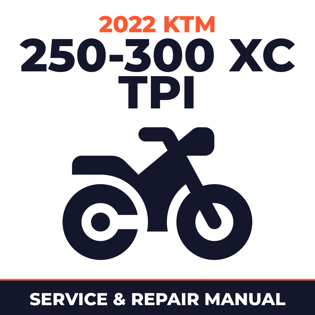 2022 KTM 250-300 XC TPI Service and Repair Manual - motorcycle workshop manual cover