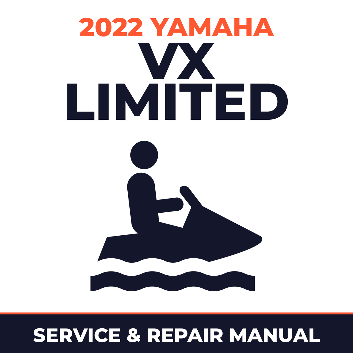 2022 Yamaha VX LIMITED Service and Repair Manual - personal watercraft workshop manual cover