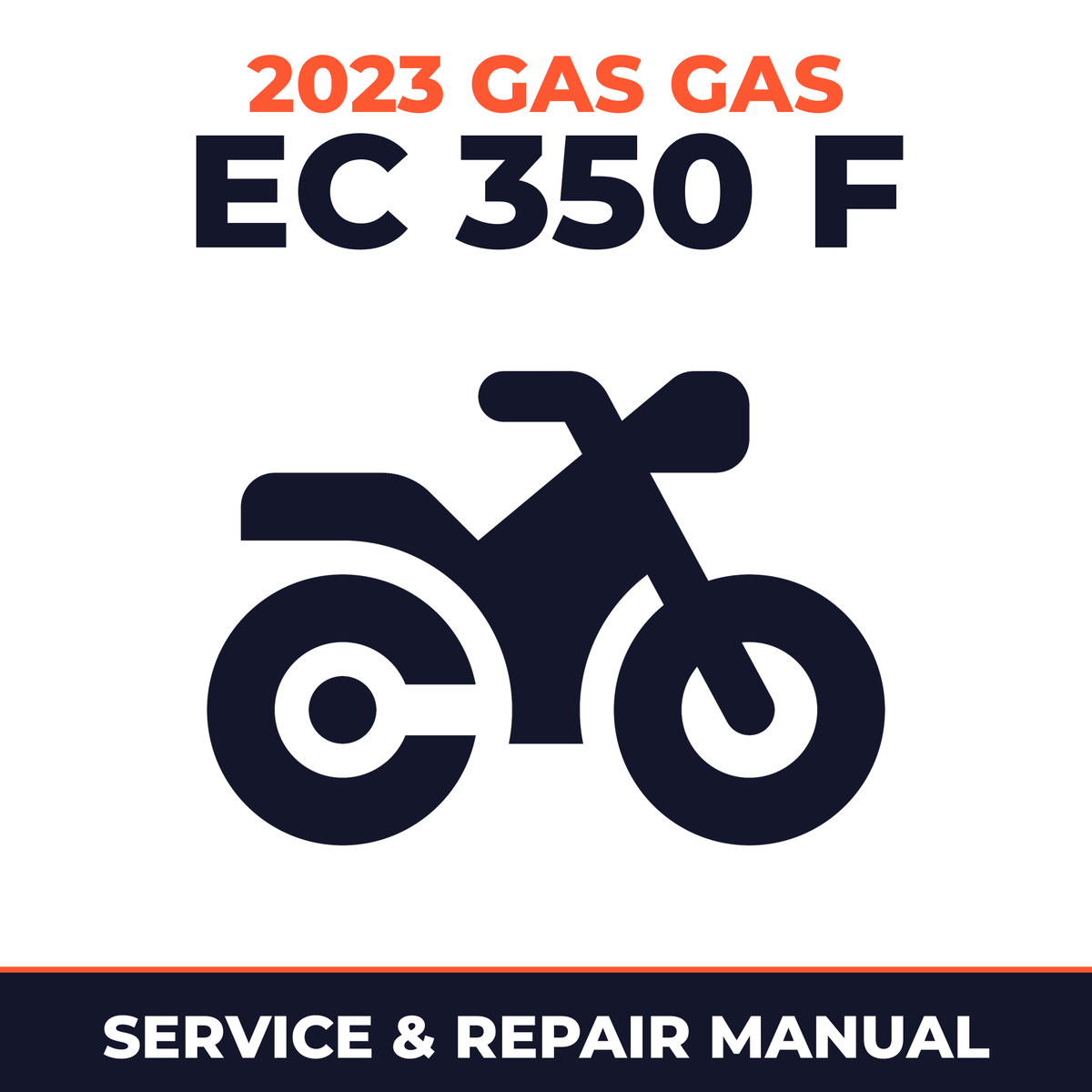 2023 Gas Gas EC 350 F Service and Repair Manual - motorcycle workshop manual cover