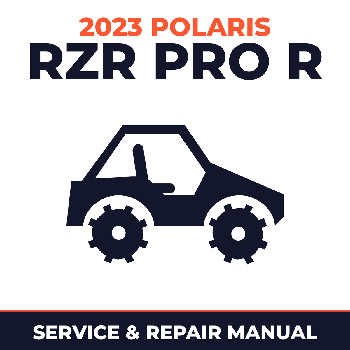 2023 Polaris RZR Pro R Service and Repair Manual - side-by-side workshop manual cover