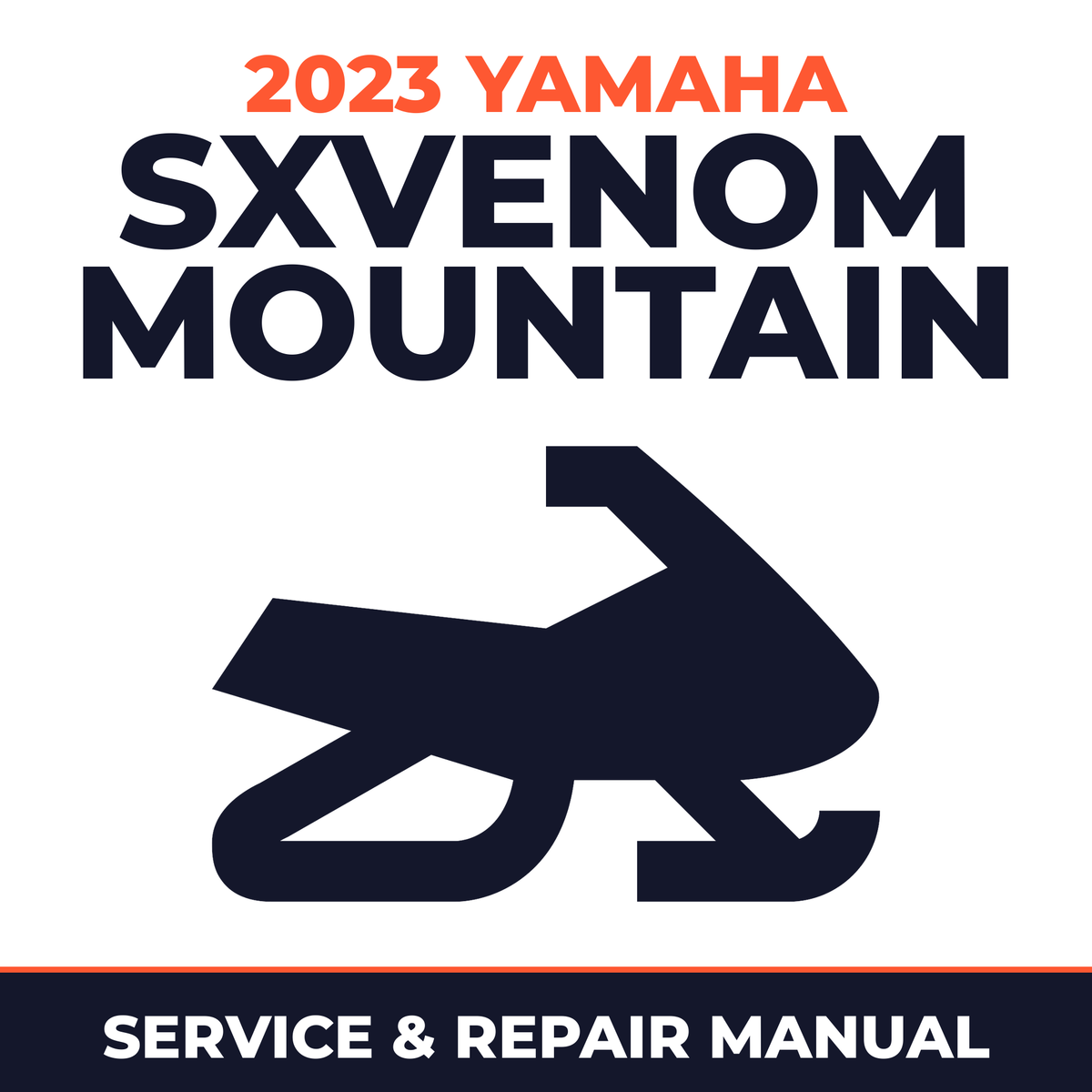 2023 Yamaha SXVENOM MOUNTAIN Service and Repair Manual - snowmobile workshop manual cover