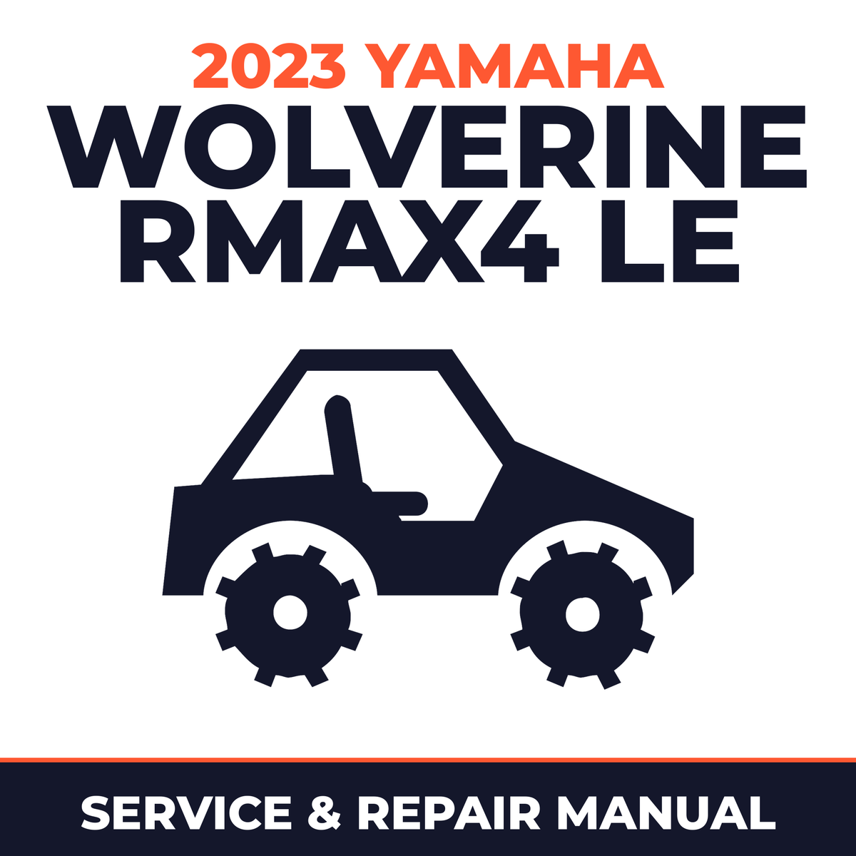 2023 Yamaha WOLVERINE RMAX4 LE Service and Repair Manual - side-by-side workshop manual cover