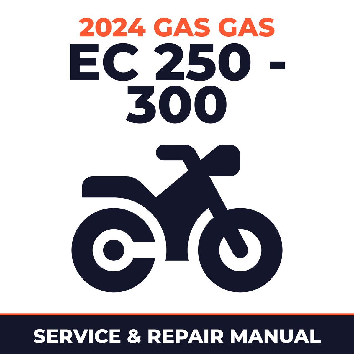 2024 Gas Gas EC 250 - 300 Service and Repair Manual - motorcycle workshop manual cover