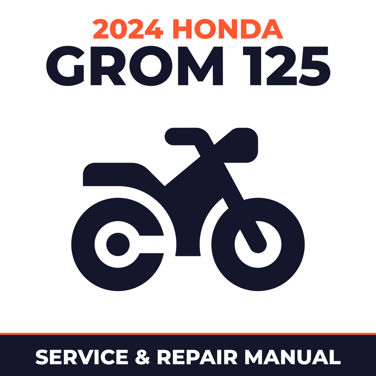 2024 Honda Grom 125 Service and Repair Manual - motorcycle workshop manual cover