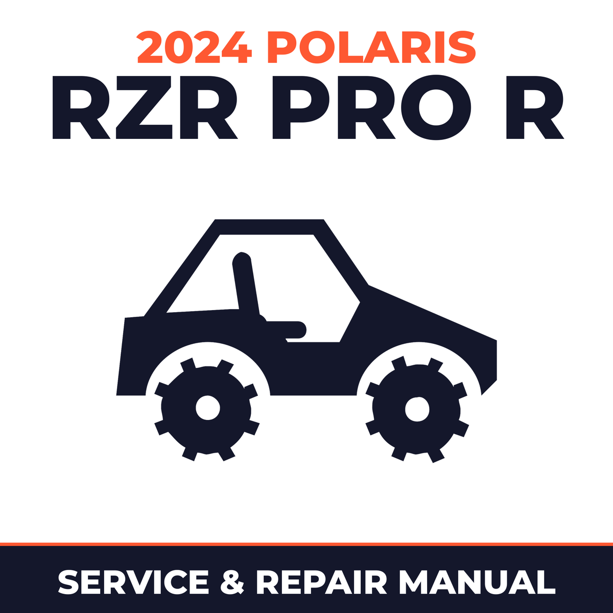 2024 Polaris RZR Pro R Service and Repair Manual - side-by-side workshop manual cover