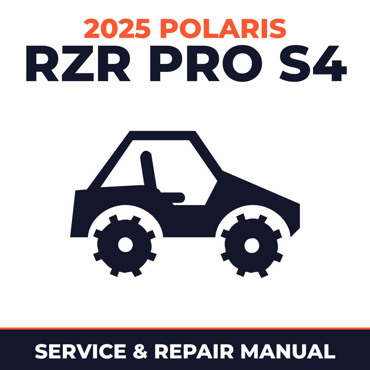 2025 Polaris RZR Pro S4 Service and Repair Manual - side-by-side workshop manual cover