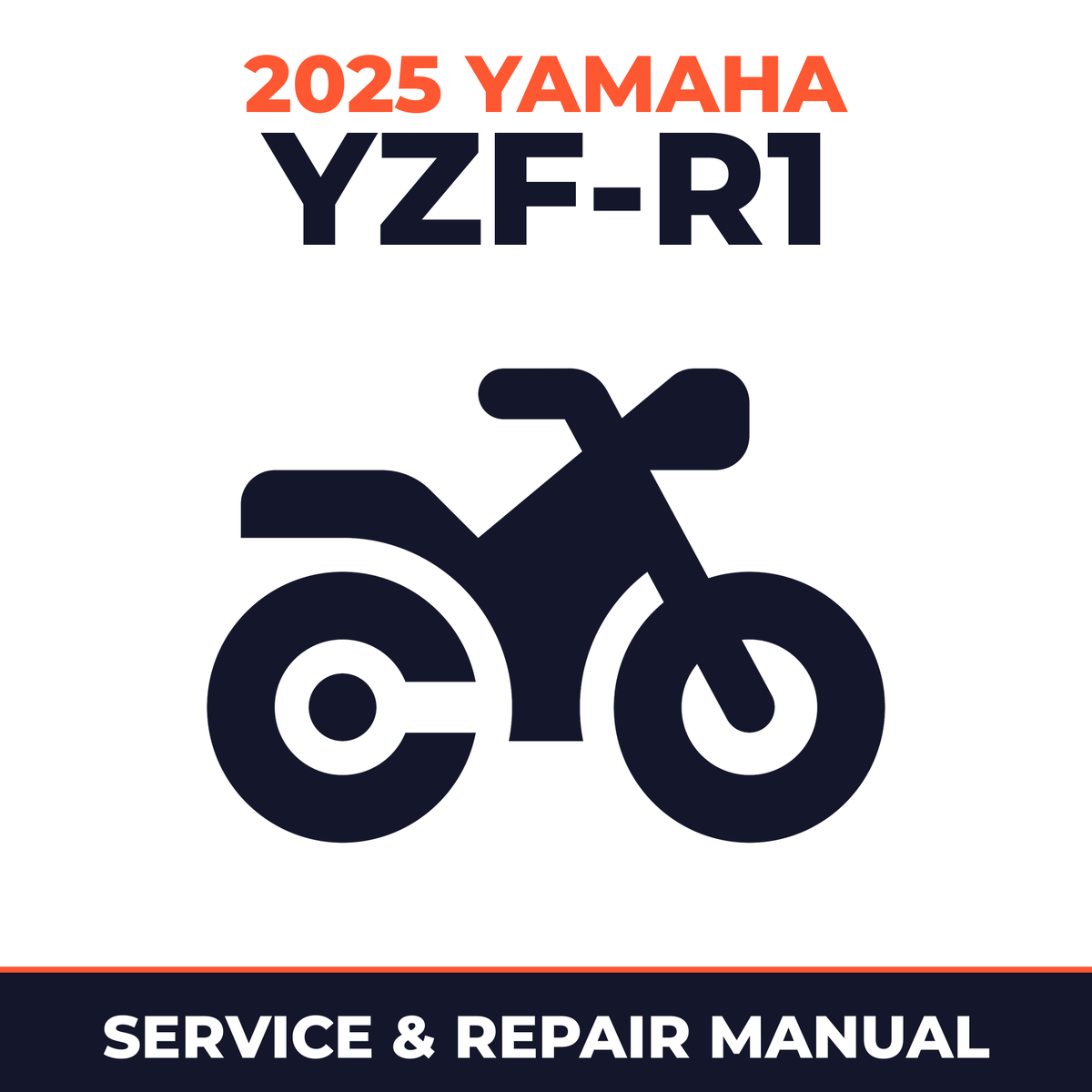 2025 Yamaha YZF-R1 Service and Repair Manual - motorcycle workshop manual cover