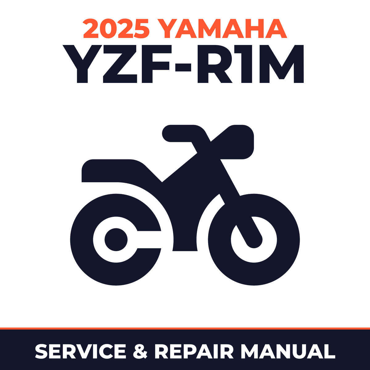 2025 Yamaha YZF-R1M Service and Repair Manual - motorcycle workshop manual cover