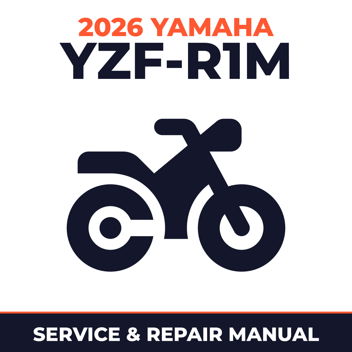 2026 Yamaha YZF-R1M Service and Repair Manual - motorcycle workshop manual cover