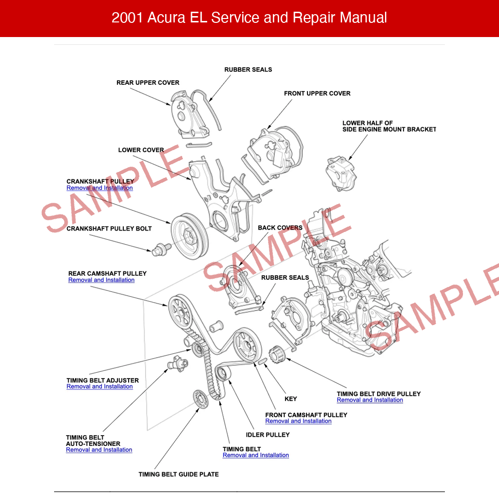2001 Acura EL Service and Repair Manual