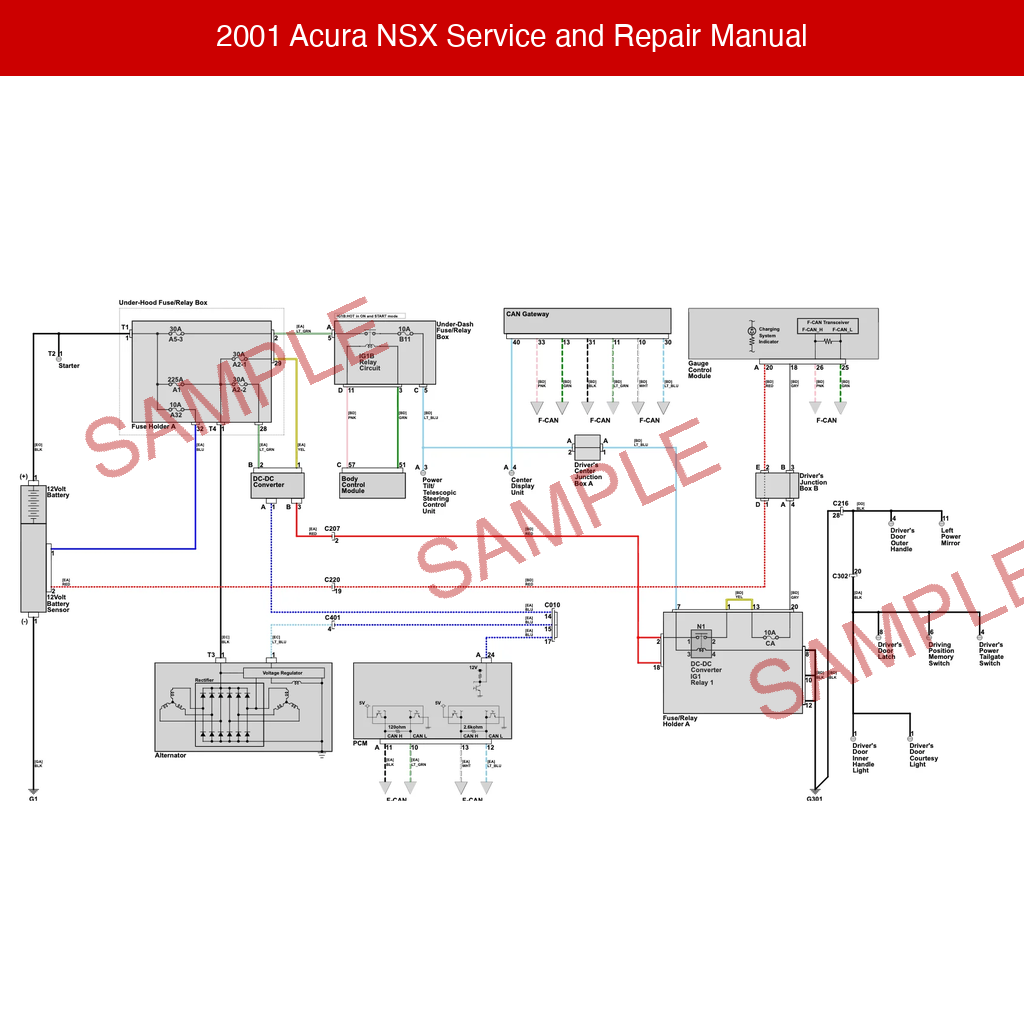 2001 Acura NSX Service and Repair Manual