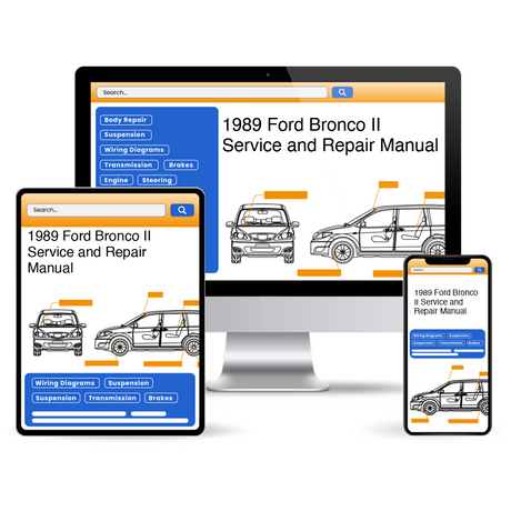 1989 Ford Bronco II Service and Repair Manual