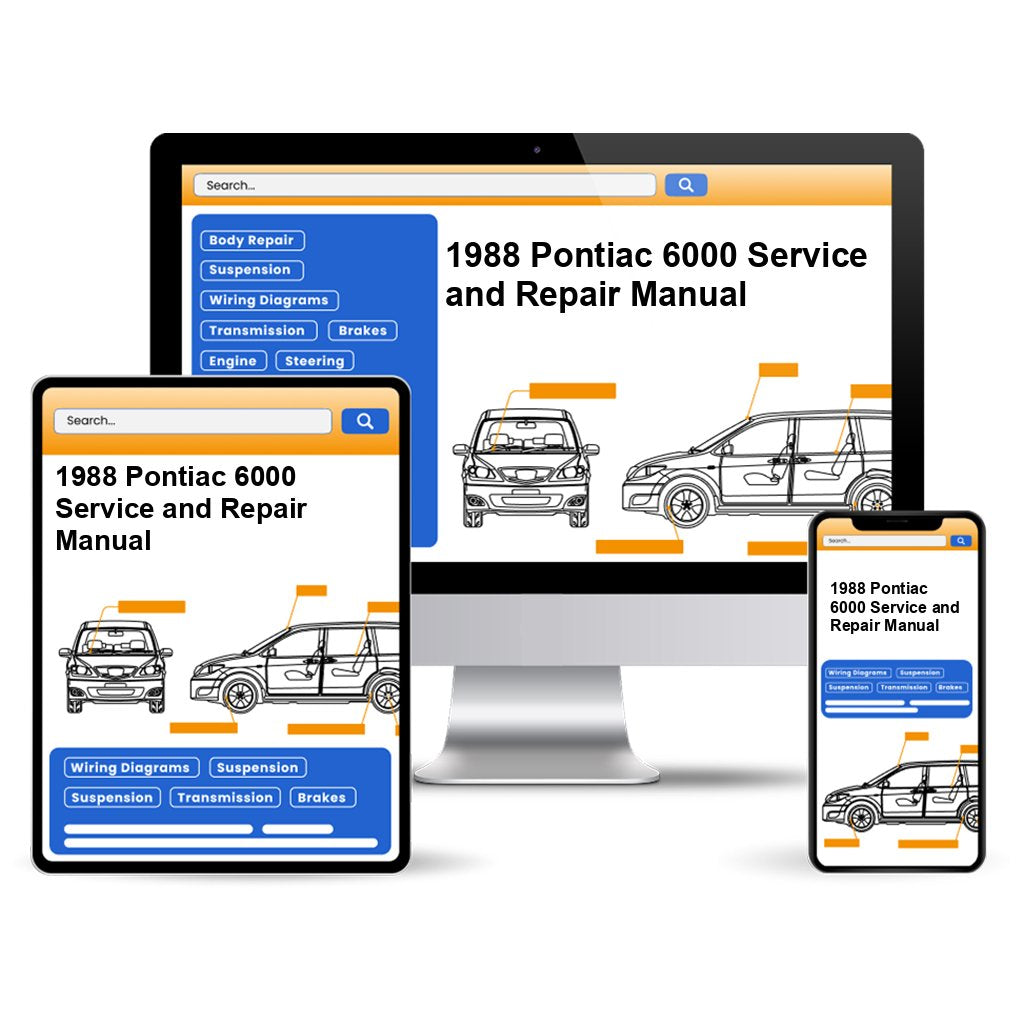 1988 Pontiac 6000 Service and Repair Manual