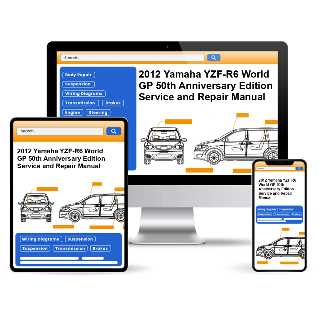 2012 Yamaha YZF-R6 World GP 50th Anniversary Edition Service and Repair Manual