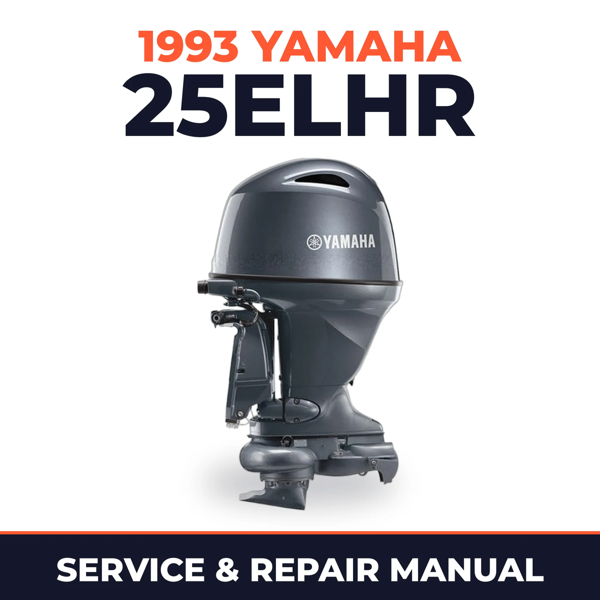 1993 Yamaha 25ELHR 2 stroke Service and Repair Manual
