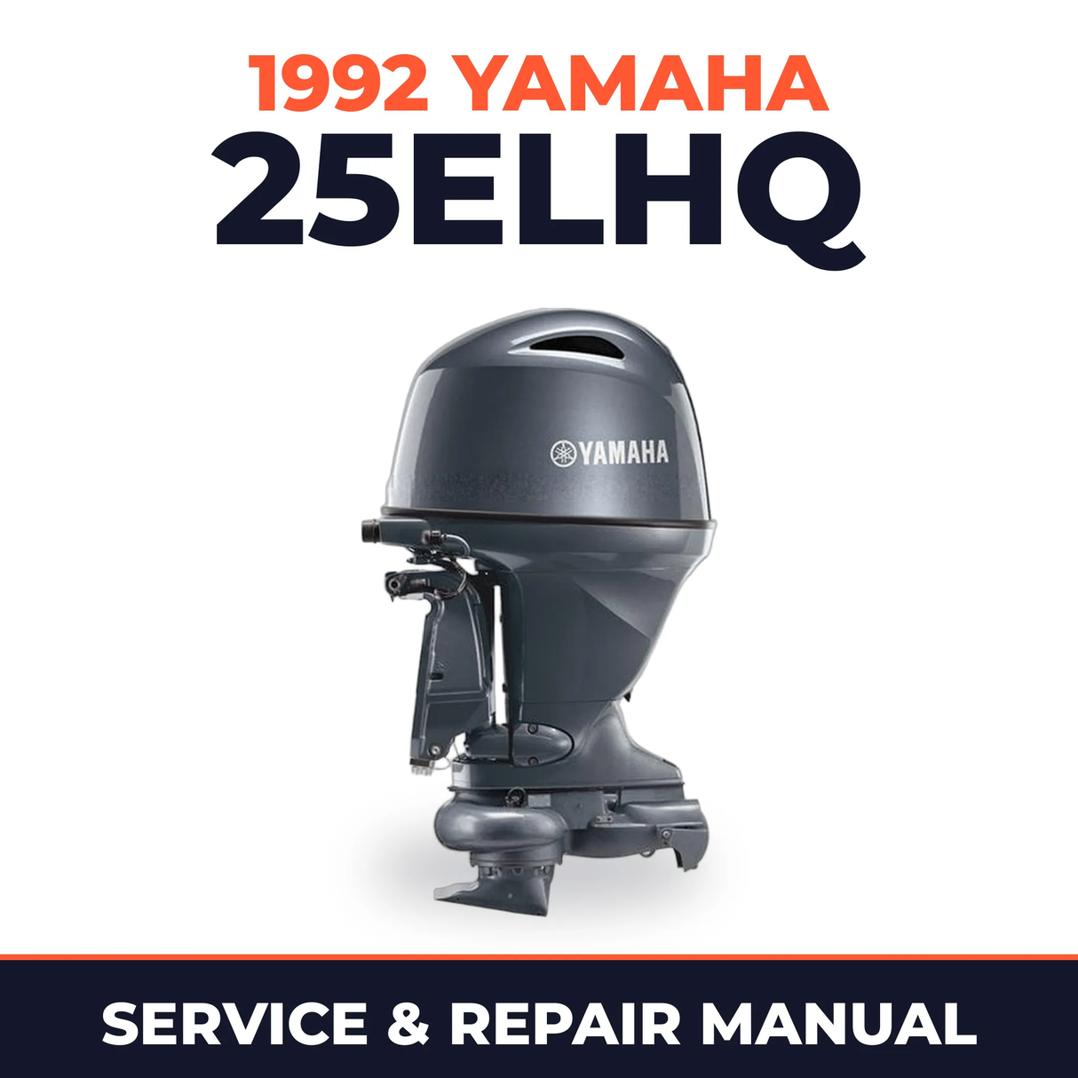 1992 Yamaha 25ELHQ 2 stroke Service and Repair Manual