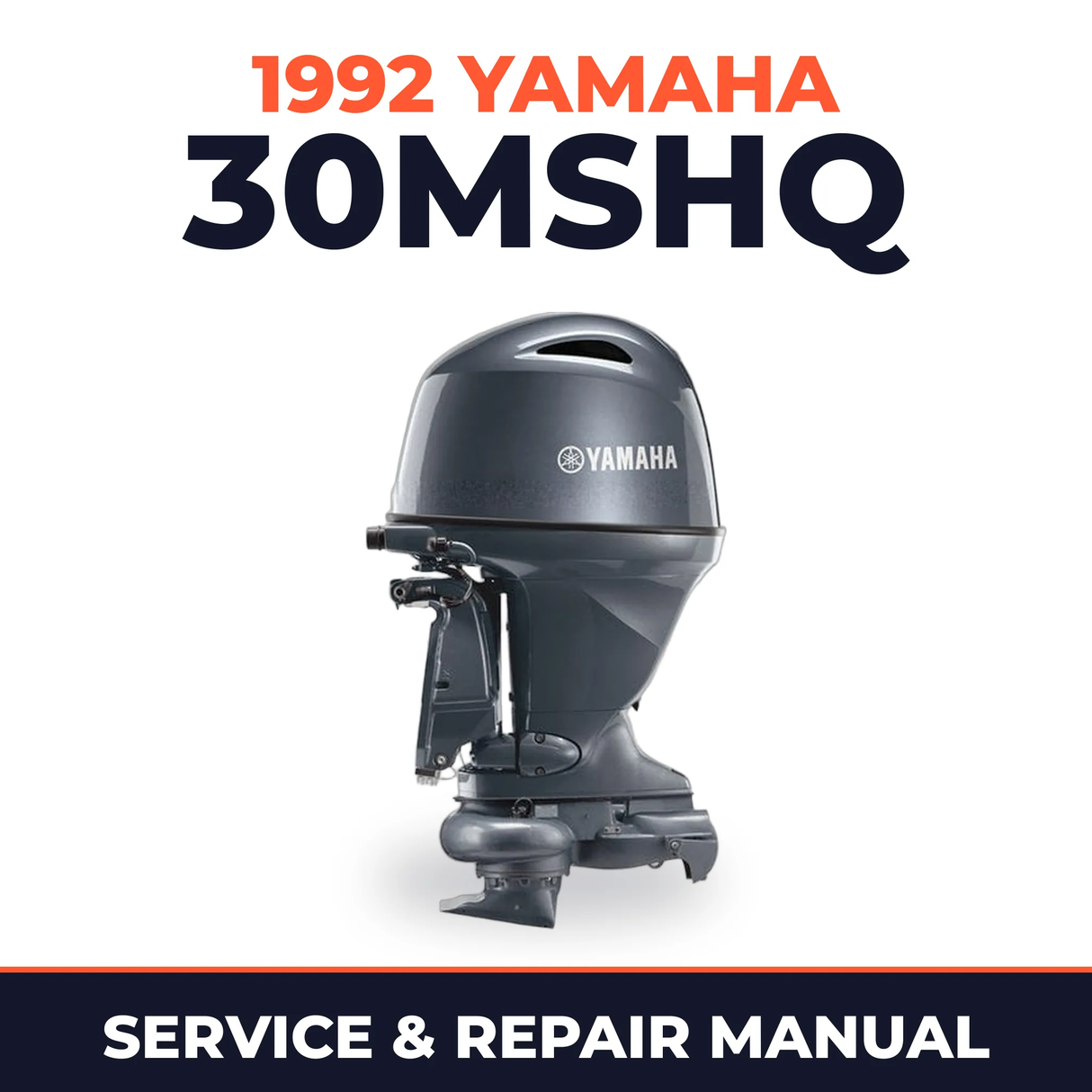 1992 Yamaha 30MSHQ 2 stroke Service and Repair Manual