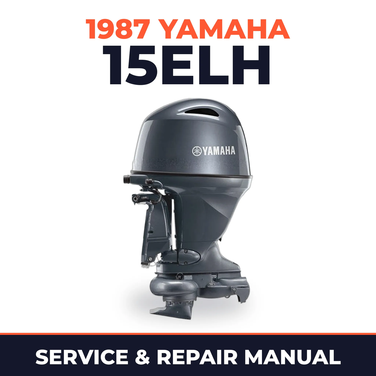 1987 Yamaha 15ELH 2 stroke Service and Repair Manual