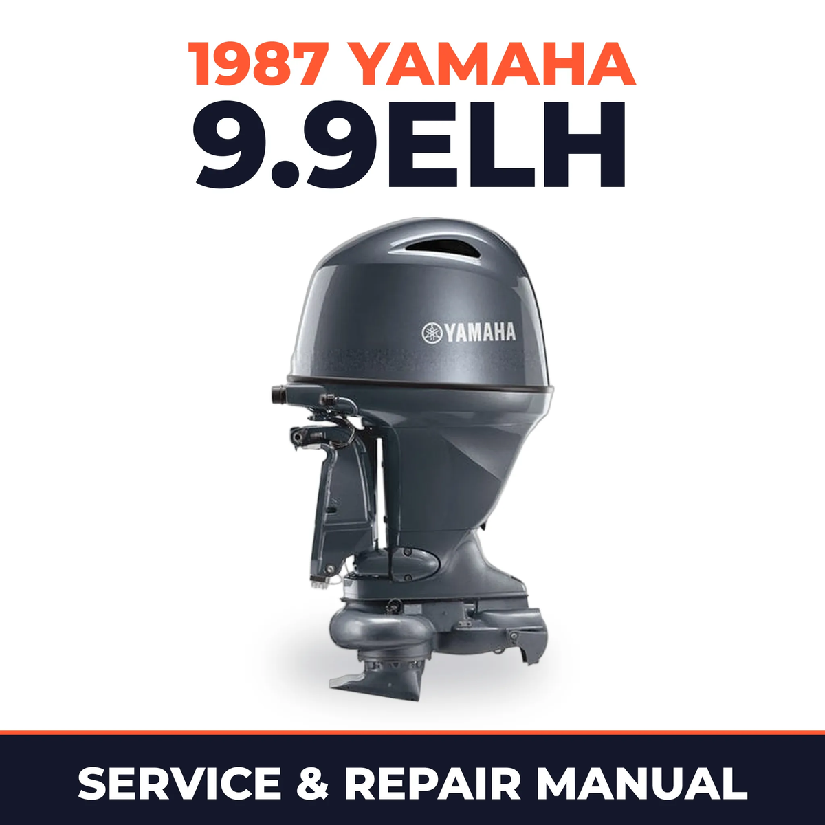 1987 Yamaha 9.9ELH 2 stroke Service and Repair Manual