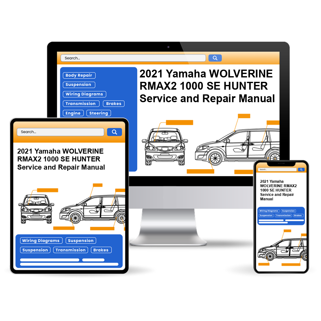 2021 Yamaha WOLVERINE RMAX2 1000 SE HUNTER Service and Repair Manual