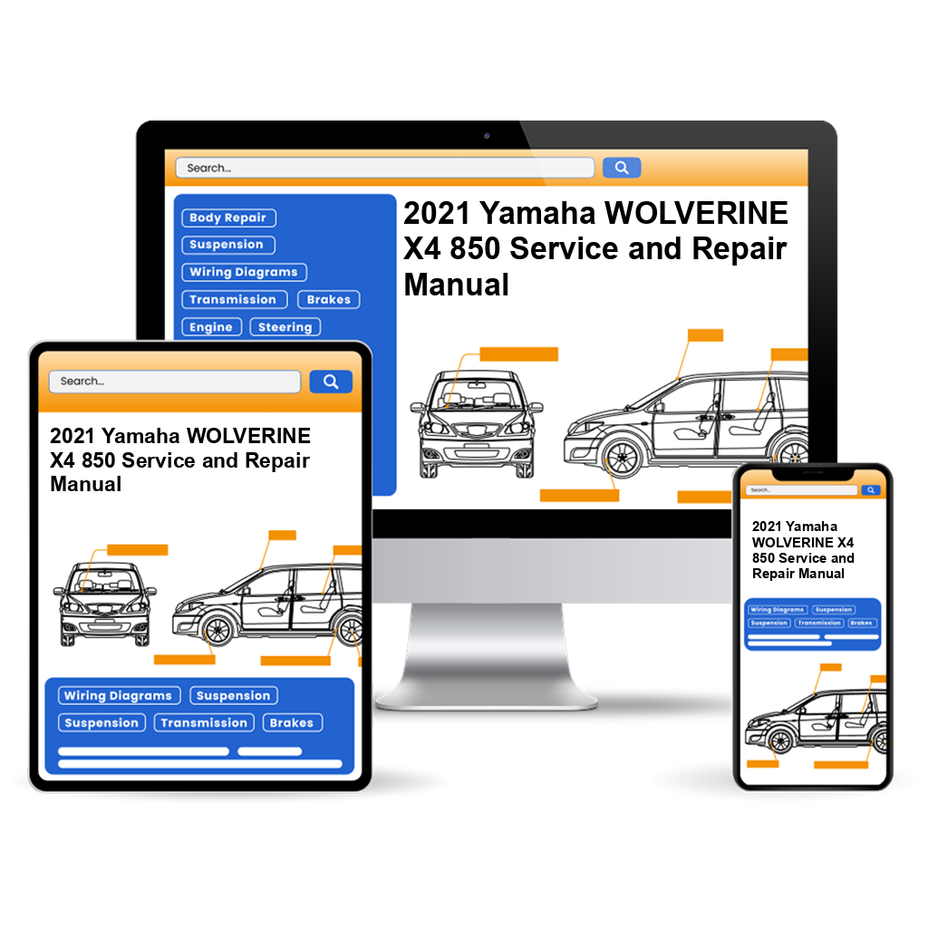 2021 Yamaha WOLVERINE X4 850 Service and Repair Manual