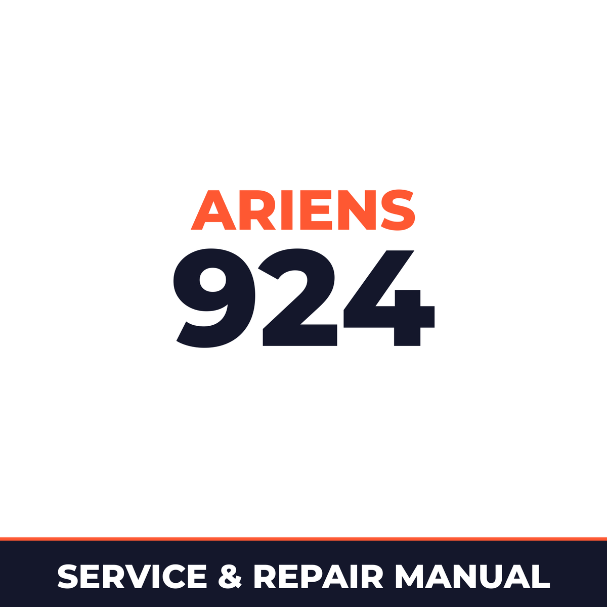 Ariens 924 Series Sno-Thro Snow Blowers Machine Service & Repair Manual
