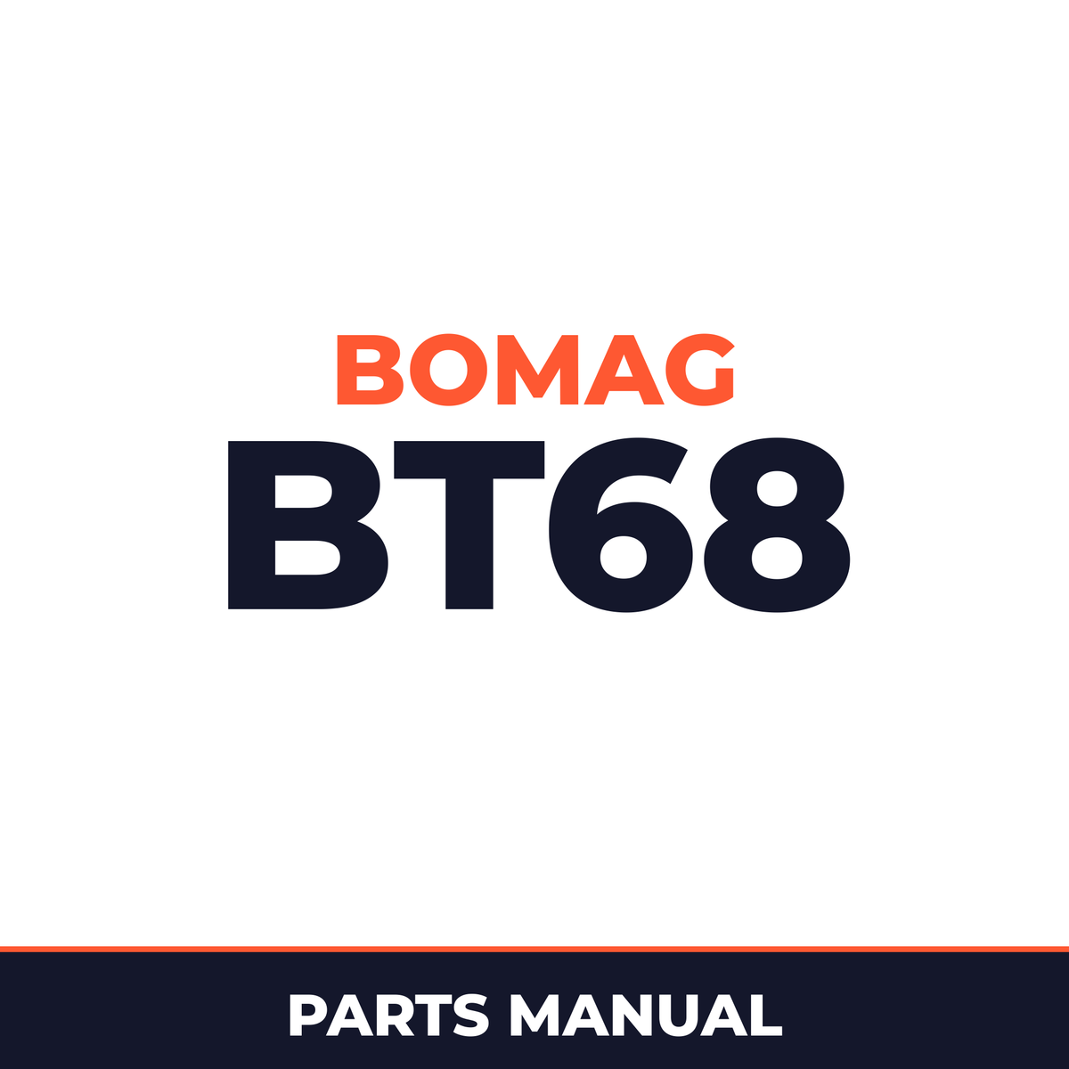 Bomag BT68 Tamper Service Parts Catalogue Manual SN101540130101-101540132295