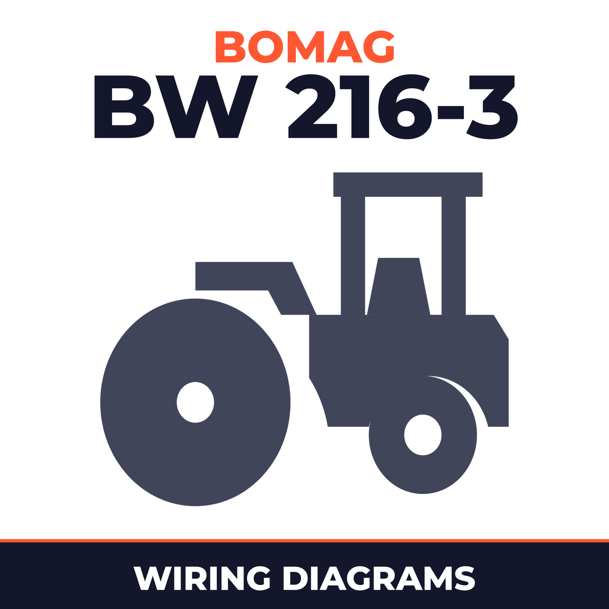 BOMAG BW 216-3 Single Drum Vibratory Roller Hydraulic Schematics and Circuit Diagrams Manual