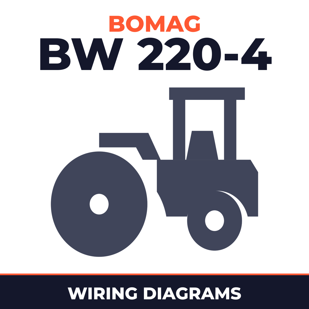 BOMAG BW 220-4 Single Drum Vibratory Roller Hydraulic Schematics and Circuit Diagrams Manual
