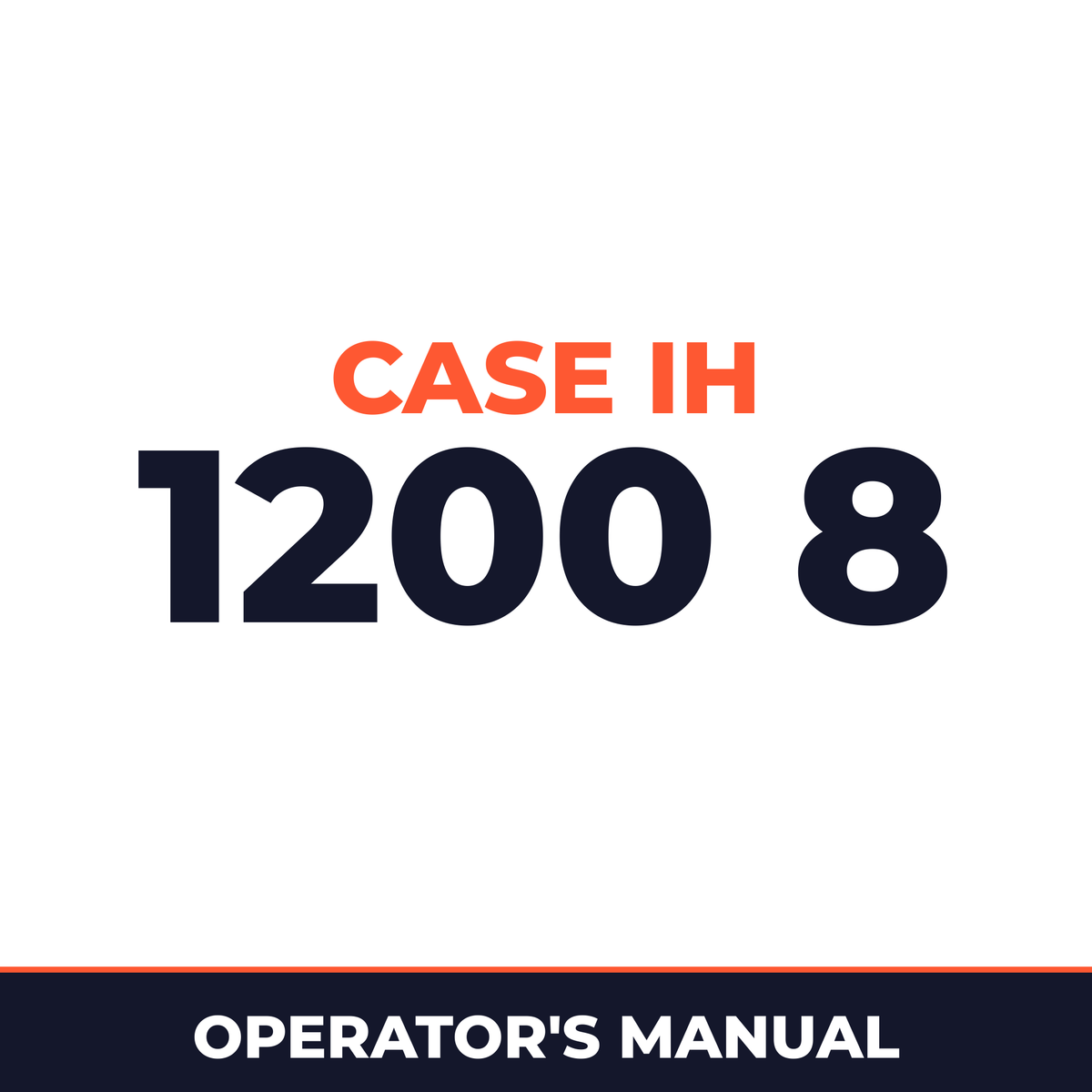 Case IH 1200 8 Planter Operator's Manual