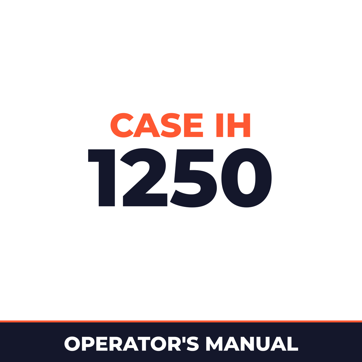 Case IH 1250 Hay Tool Operator's Manual