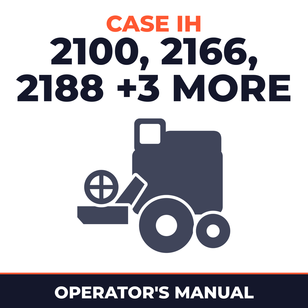 Case IH 2100 2166 2188 2300 2366 2388 Combine Operator's Manual