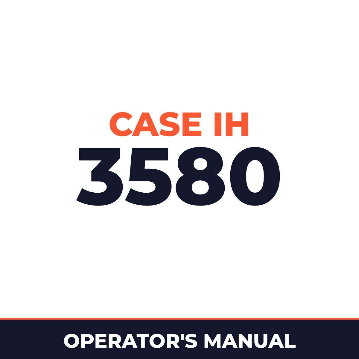 Case IH 3580 Planter Operator's Manual