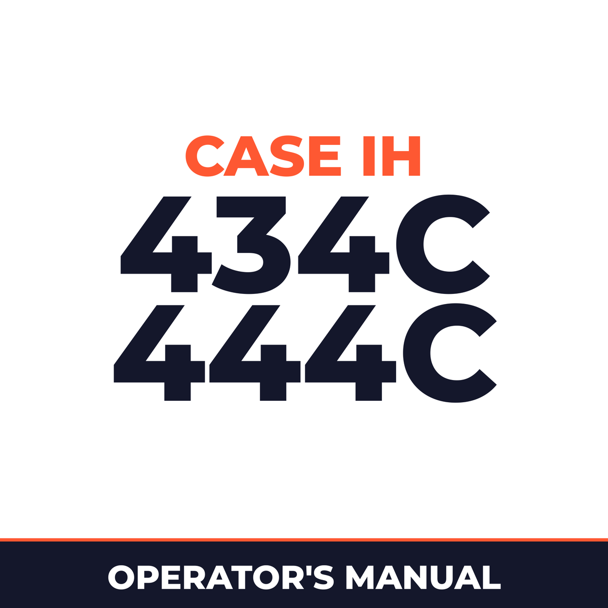 Case IH 434C 444C Planter Operator's Manual