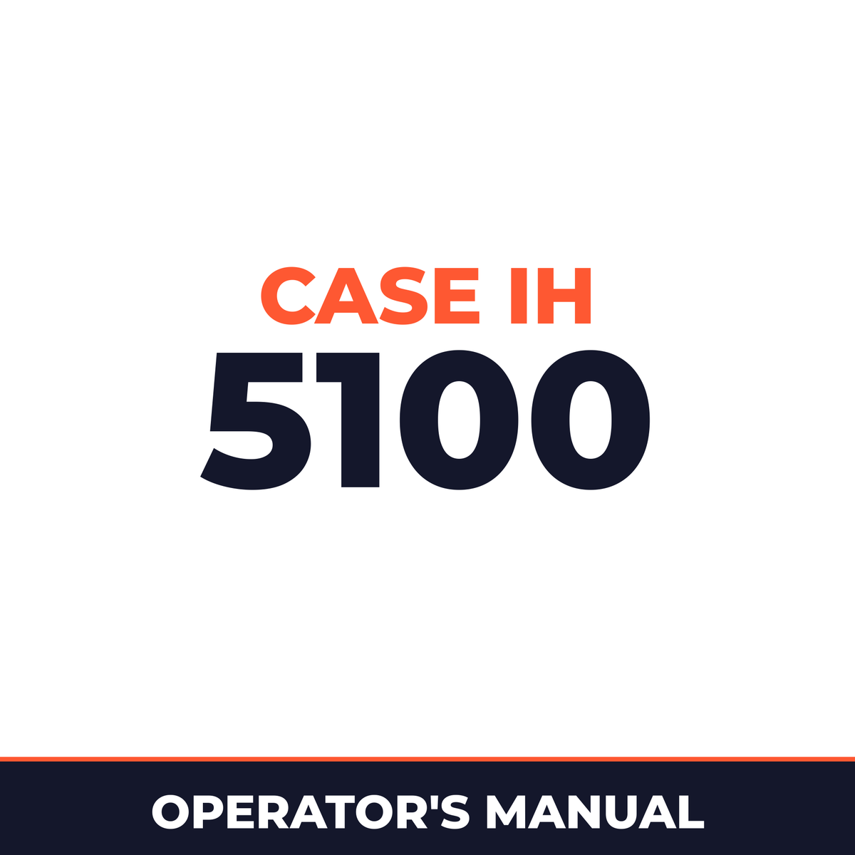 Case IH 5100 Planter Operator's Manual