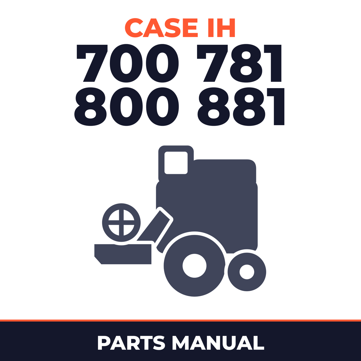 Case IH 700 781 800 881 Combine Parts Manual
