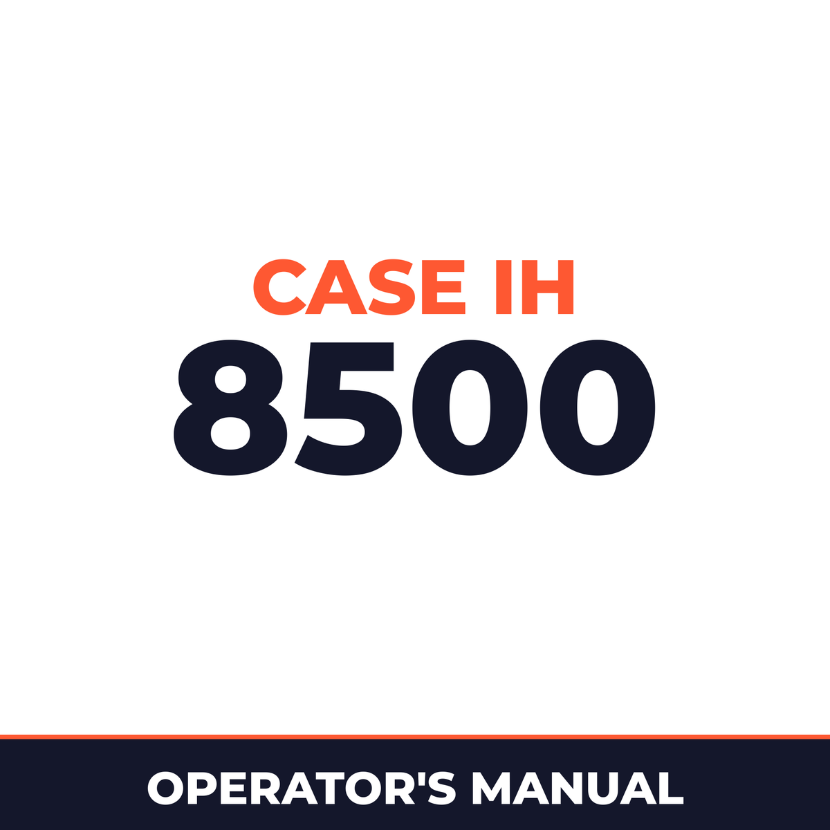 Case IH 8500 Planter Operator's Manual