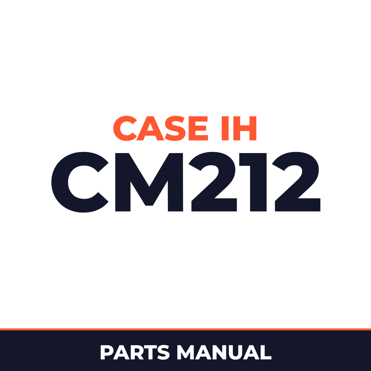 Case IH CM212 Hay Tool Parts Manual