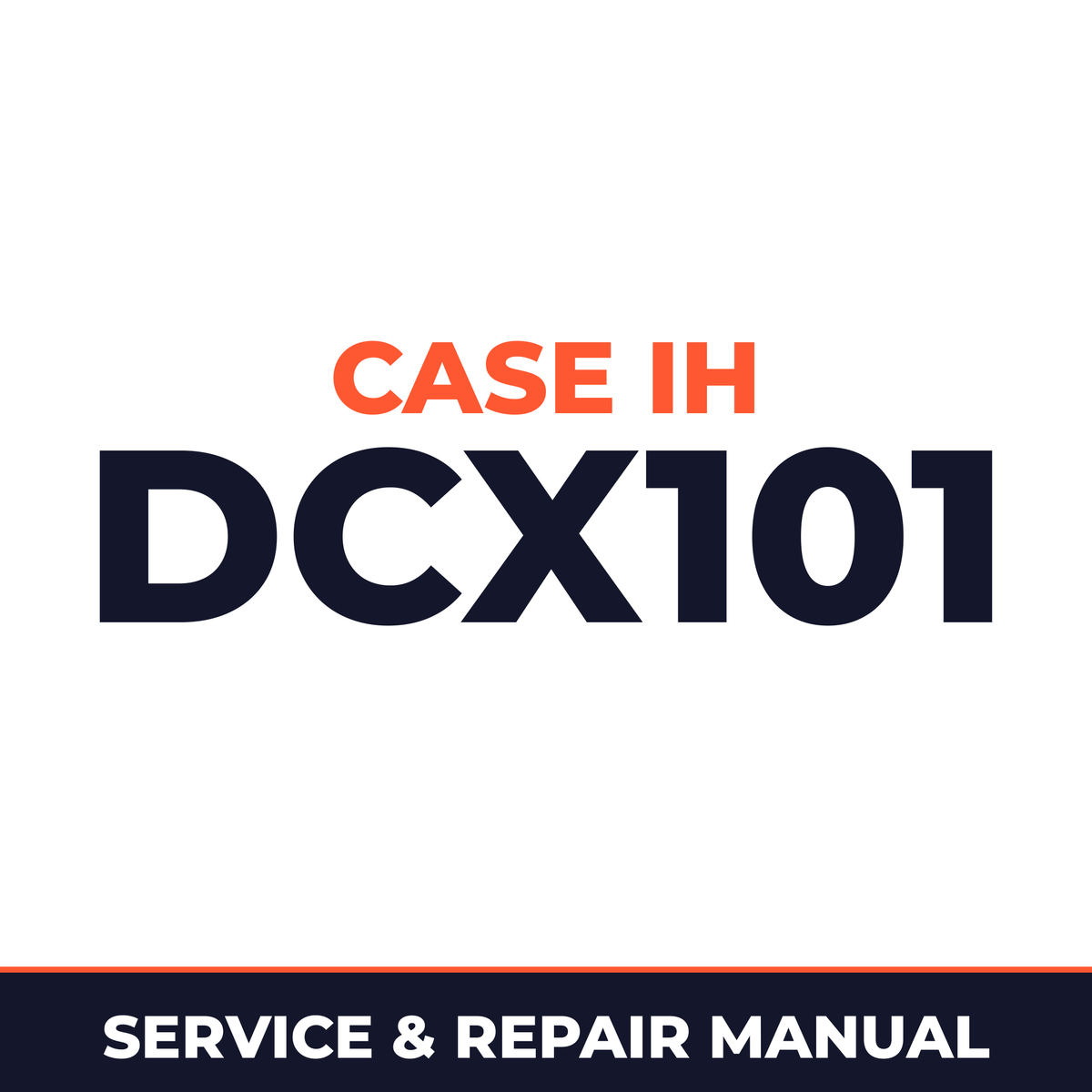 Case IH DCX101 Hay Tool Service & Repair Manual