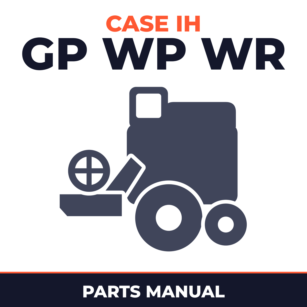 Case IH GP WP WR Combine Parts Manual