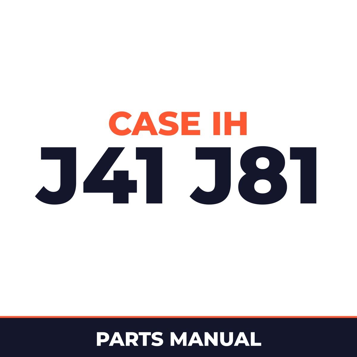 Case IH J41 J81 Hay Tool Parts Manual