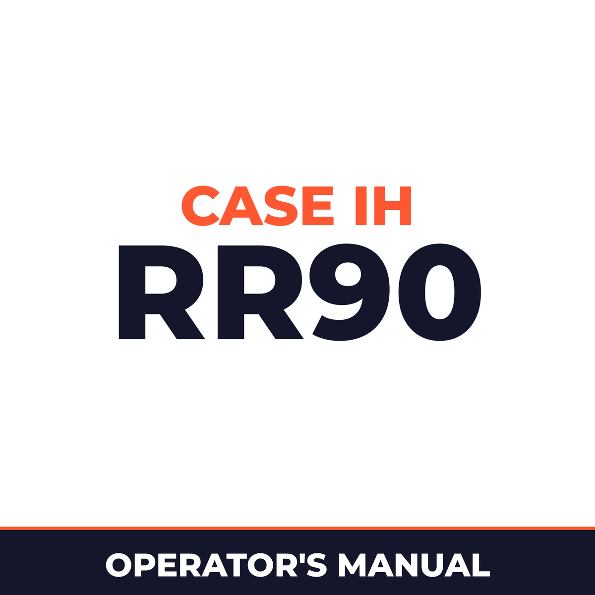 Case IH RR90 Hay Tool Operator's Manual
