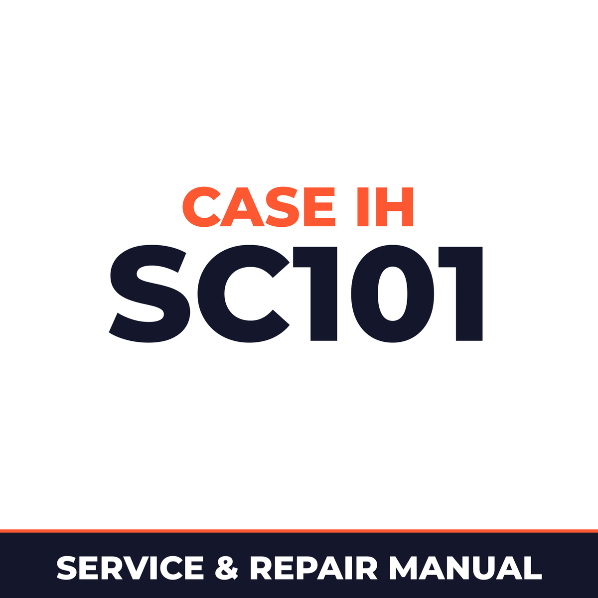 Case IH SC101 Hay Tool Service & Repair Manual