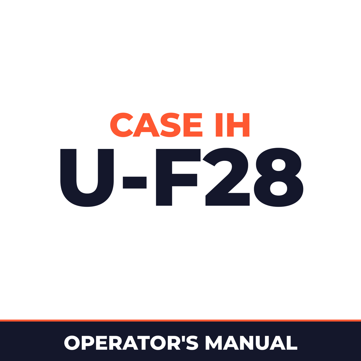 Case IH U-F28 Hay Tool Operator's Manual
