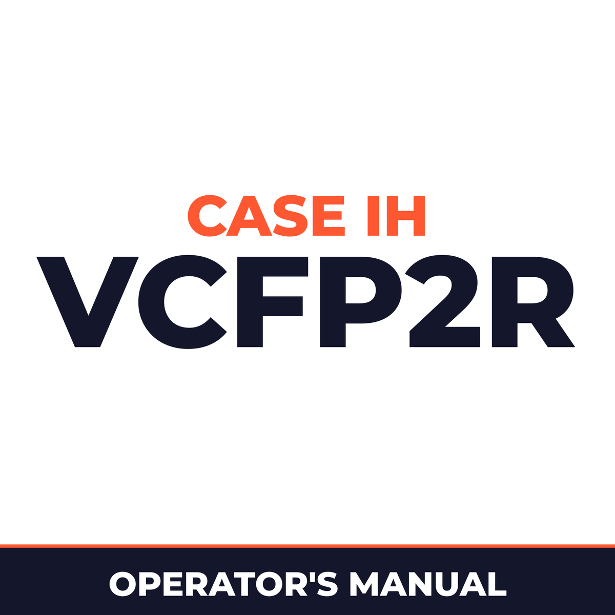 Case IH VCFP2R Planter Operator's Manual