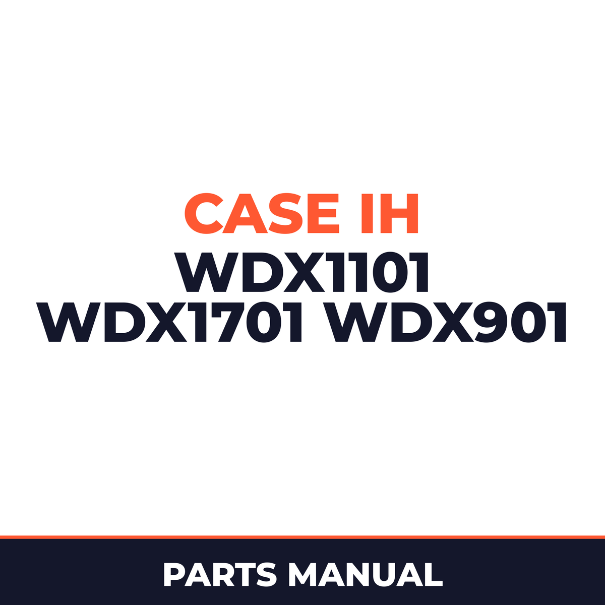 Case IH WDX1101 WDX1701 WDX901 Hay Tool Parts Manual