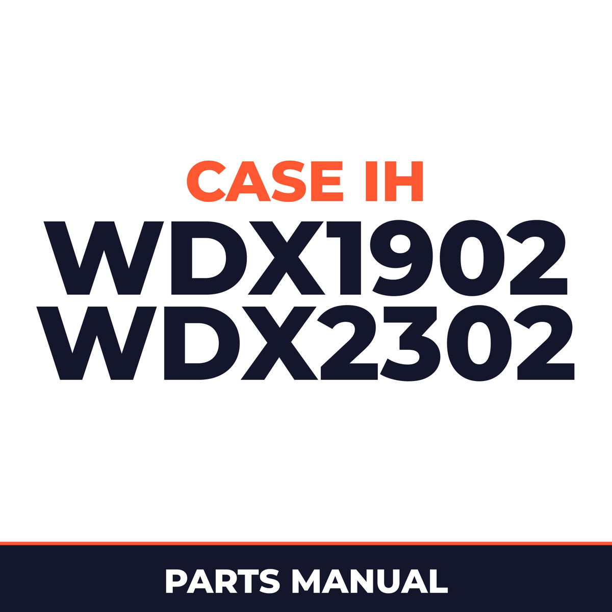 Case IH WDX1902 WDX2302 Hay Tool Parts Manual